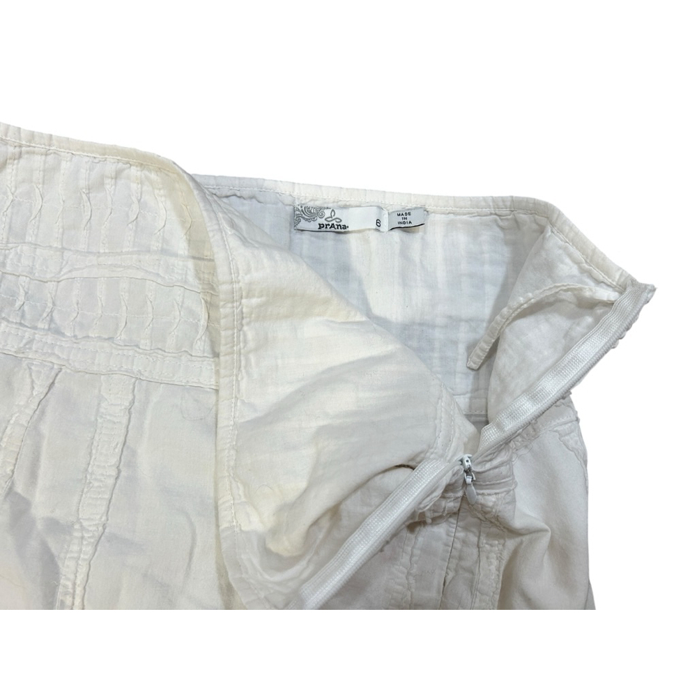 Prana Erin A-Line Skirt White Size S - Picture 2 of 5